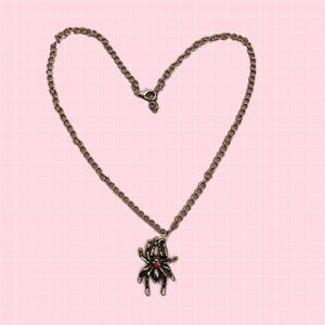 Handmade Spider Pendant Necklace